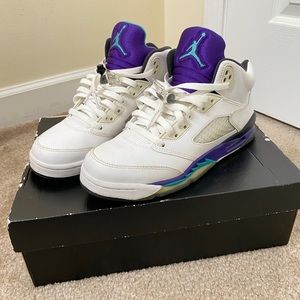 Air Jordan retro grape 5’s